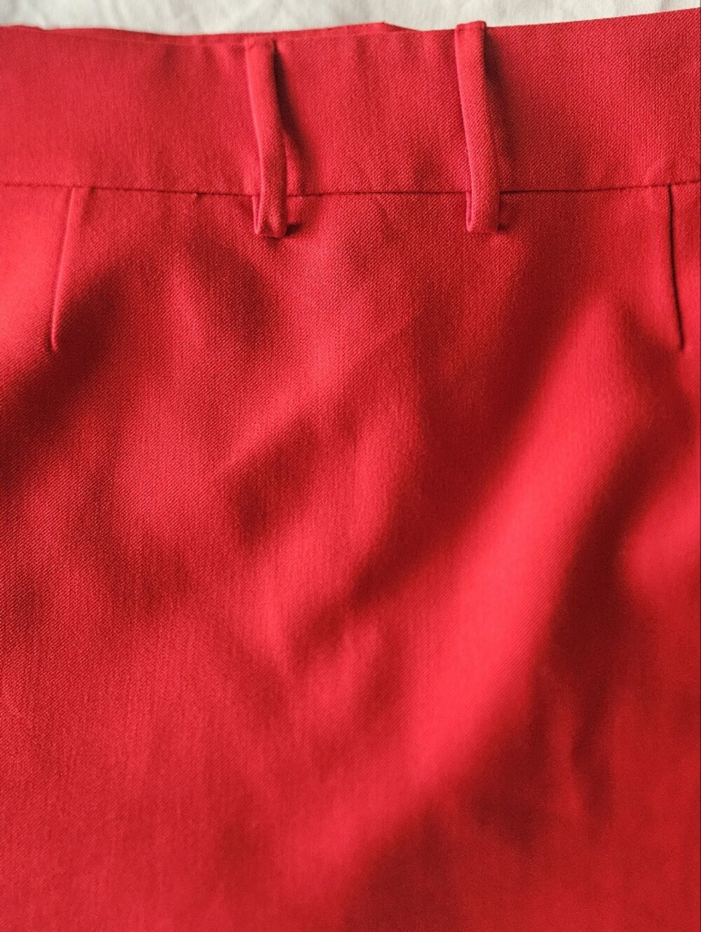 ZARA Chic Red Tailored Low-Rise Mini Y2K Skirt | SZ XXL - Picture 5 of 9
